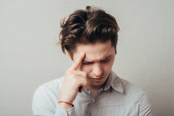 Young Casual Man Thinking — Stock Photo, Image