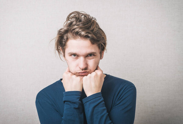 guy boring in studio background