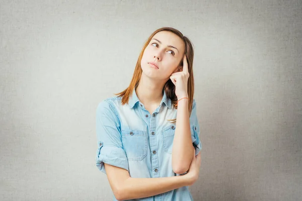 Portrait Attractive Young Brunette Woman — Stock Photo, Image