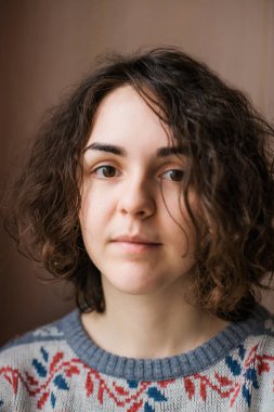 Bir kızın portresi.