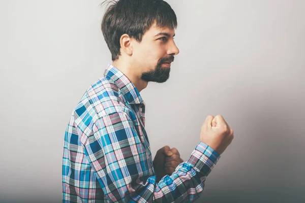 Hombre Con Sus Puños — Foto de Stock