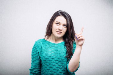 Güzel bir kadının portresi.