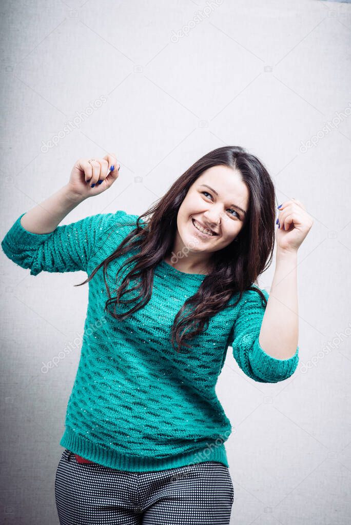 portrait of happy woman