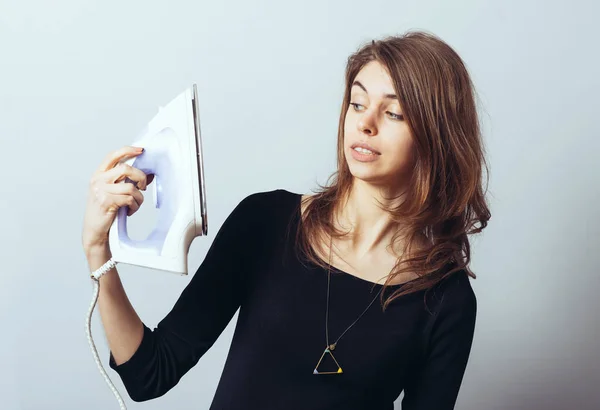 Ragazza Con Ferro Mano — Foto Stock