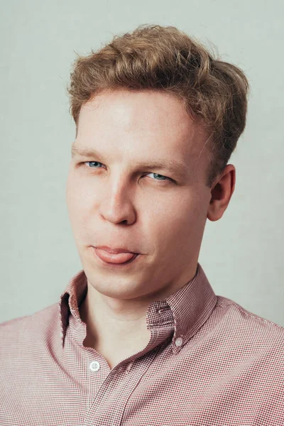 Man Posing Studio — Stock Photo, Image