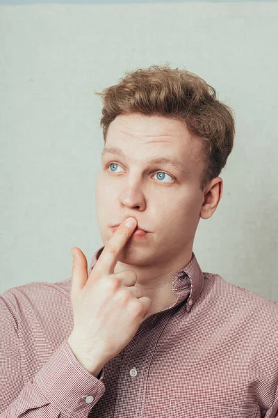 Man Posing Studio — Stock Photo, Image