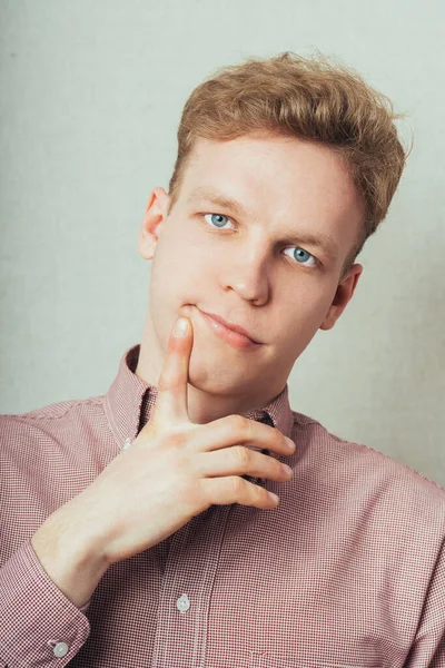 Young Man Posing Studio — Stock Photo, Image