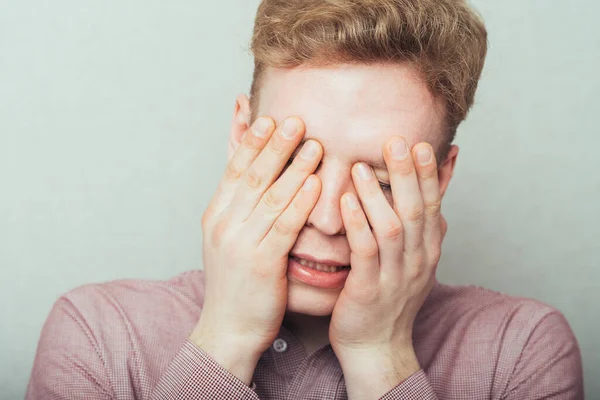 Man Very Tired Office Work — Stock Photo, Image