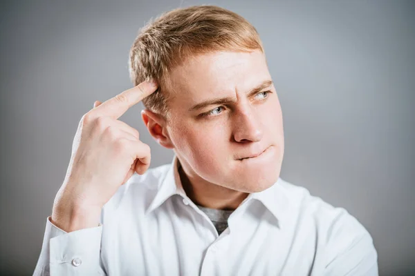 Man Thinking Something — Stock Photo, Image