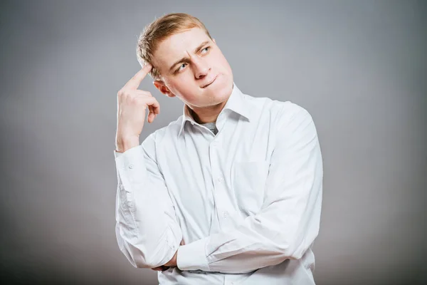 Man Thinking Something — Stock Photo, Image