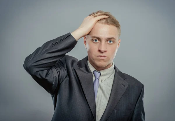 Young Businessman Stress — Stock Photo, Image