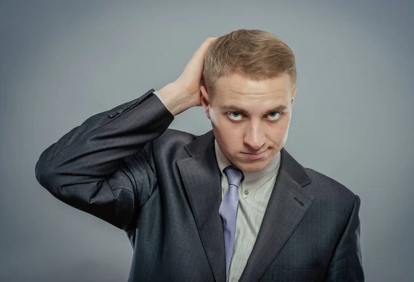 Joven Hombre Negocios Bajo Estrés — Foto de Stock