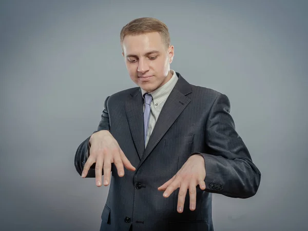 Mano Maschile Mostrando Diversi Gesti — Foto Stock