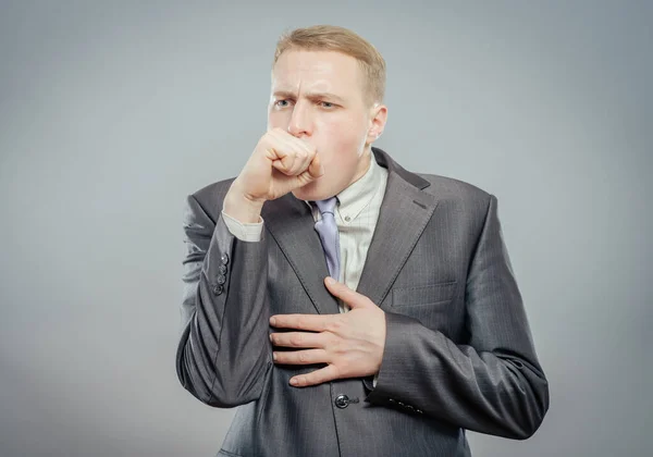 Schöner Mann Posiert Studio — Stockfoto