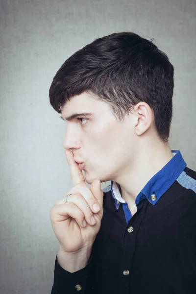 Young Man Posing Studio — Stock Photo, Image