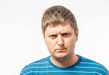 Üzgün bir adamın portresi