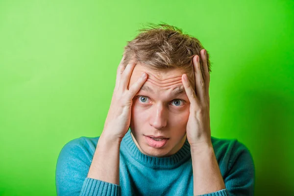 Joven Con Dolor Cabeza — Foto de Stock