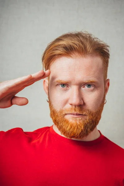 Young Man Posing Studio — Stock Photo, Image