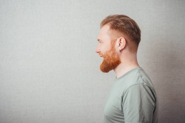 Sakallı bir adamın portresi.