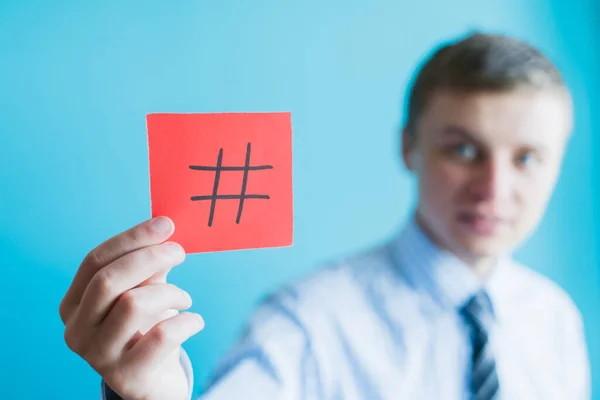 Hashtag Internet Anmälan Koncept — Stockfoto