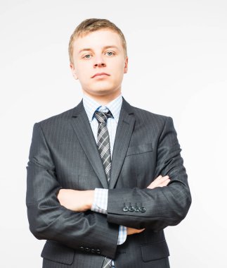 Genç iş adamının portresi