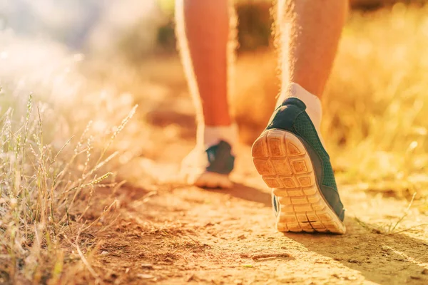 Κλείσιμο Του Man Running — Φωτογραφία Αρχείου