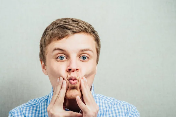 Homem Tem Uma Dor Dente — Fotografia de Stock