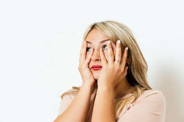 Mujer Que Cometió Error — Foto de Stock