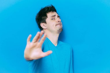 İşadamı dur hareketi gösterdi