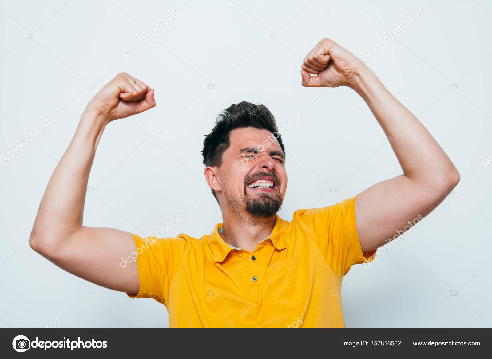 Joyful Very Happy Man Stock Photo by ©file404 357816562