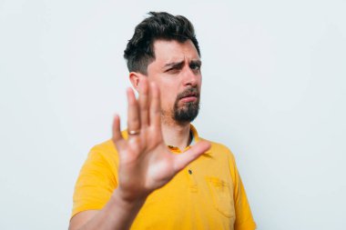 İşadamı dur hareketi gösterdi