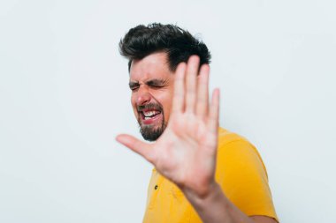 İşadamı dur hareketi gösterdi