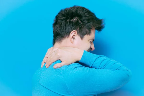 Pain Neck Back Man — Stock Photo, Image