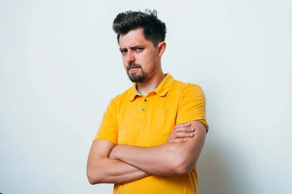 Retrato Hombre Con Los Brazos Cruzados — Foto de Stock