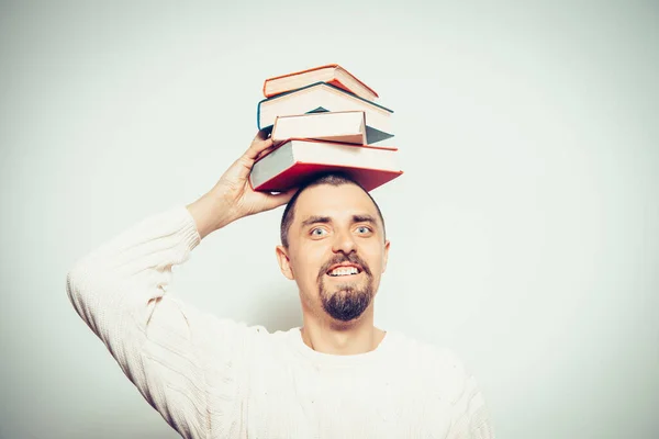 Hombre Con Libro — Foto de Stock