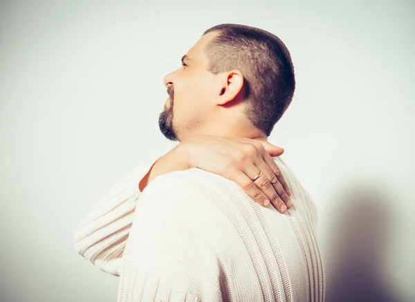 Pain Neck Back Man — Stock Photo, Image