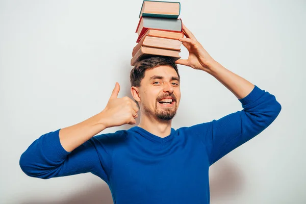 Hombre Con Libro — Foto de Stock