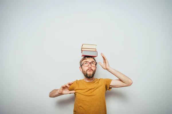 Hombre Con Libro — Foto de Stock