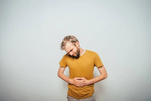 Stomach Pain Men — Stock Photo, Image