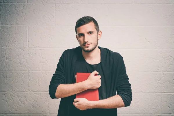 Hombre Con Libro — Foto de Stock