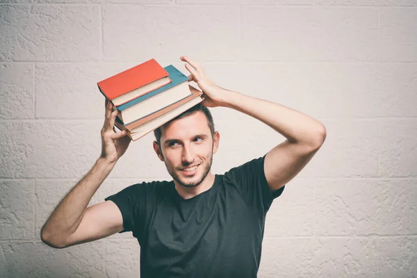 Hombre Con Libro — Foto de Stock