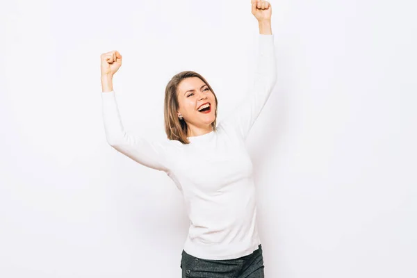 Joyful Very Happy Woman — Stock Photo, Image