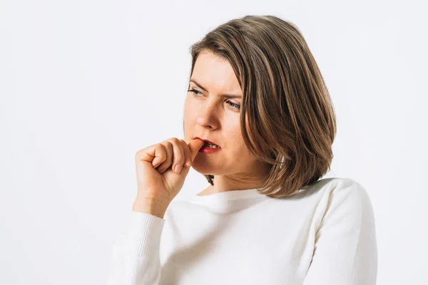 Mujer Fondo Estudio —  Fotos de Stock