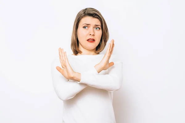 Girl Making Time Out Gesture — Stock Photo, Image