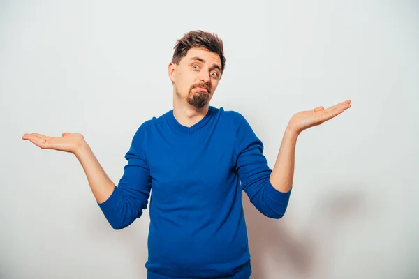 Man Throws His Hands — Stock Photo, Image