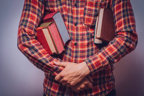 Hombre Con Libro — Foto de Stock