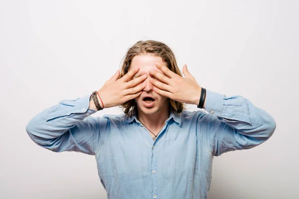 Serious And Determined Young Man Makes An X Shape With His Arms And Hands.  This Could Mean Stop, Cross, Or extreme. Stock Photo, Picture and Royalty  Free Image. Image 8638384.