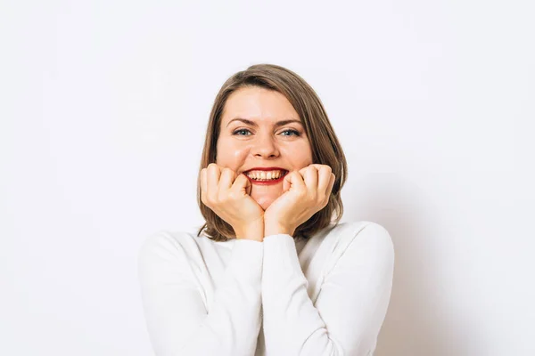 Mujer Fondo Del Estudio — Foto de Stock