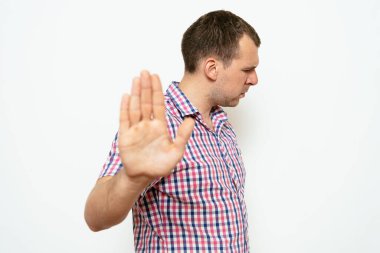 İşadamı dur hareketi gösterdi