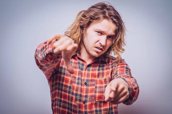 Apestas Retrato Infeliz Enojado Loco Ejecutivo Molesto Dando Gesto Pulgar — Foto de Stock